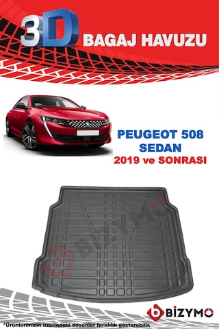 Peugeot 508 Sedan 2019+ 3D Bagaj Havuzu Bizymo Peugeot 508 Sedan 2019+ 3D Bagaj Havuzu Bizymo