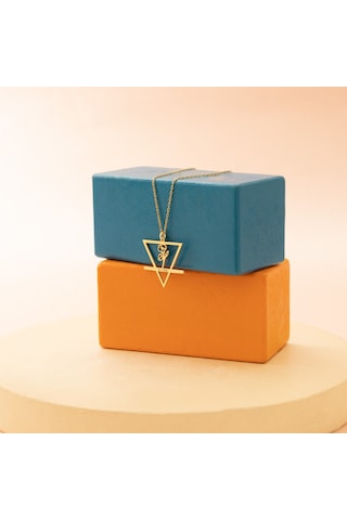 Dkmn Gümüş Tasarım 925 Ayar Gümüş Element Doğum Çiçeği Kolye