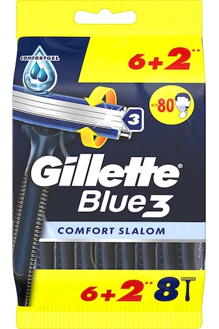 Gillette Blue3 Slalom Kullan At Tıraş Bıçağı 8 Adet