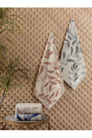 Cotton Box 4'lü Jakarlı İskandinav Havlu Seti Karian 50x90