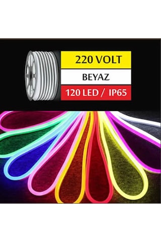 Ledly Neon Led 220v 5mt 220 V Giriş Adaptörü Dahil Yeşil