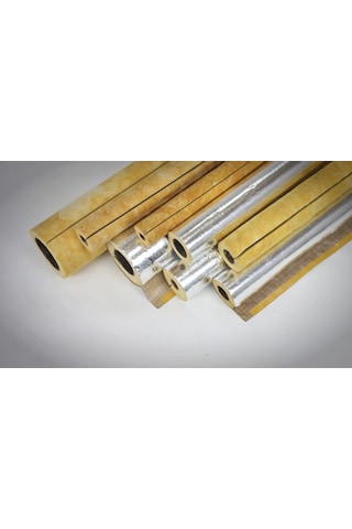 Izocam Camyünü Prefabrik Boru Izolasyonu Folyo Kapli 1/2"-25Mm