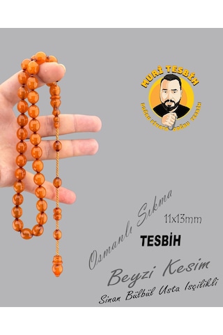 Muri Tesbih Sinan Bülbül 40 Gr Osmanlı Sıkma Beyzi Kesim 11x13