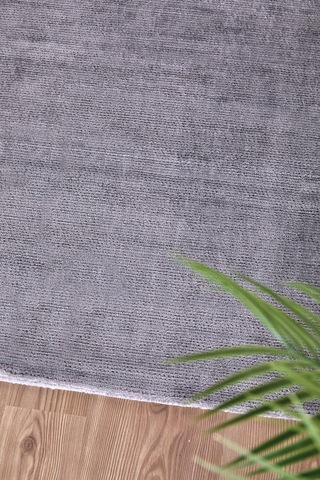 Textured Yolluk Halı 160x230 Cm Gri