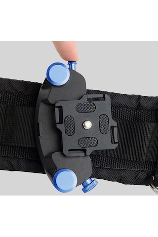 Gopro Slr Kamera İçin Poyınco Py-081 Kemer Klipsi Sırt Çantası Omuz Askısı Askısı - Mavi