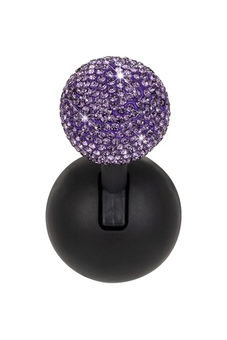 Araba Tek Düğmeli Başlangıç Kolu Benzersiz Rhinestone Top Çubuğu Rocker Joystick Ergonomik Olarak Rahat Kullanım İçin Tasarlanmış Lotus Purple