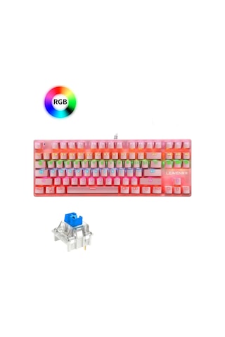 K550 Mavi Switch Mekanik Klavye-87 Tuş Tkl