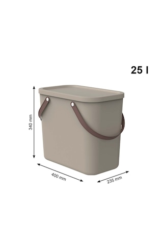 Albula Modern Depolama Kutusu 25l Cappucino