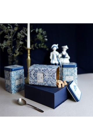 Azulejos Sugar Desenli Kare Kutu, 10.5 X 10.5 X 16 Cm, 1,7 Lt