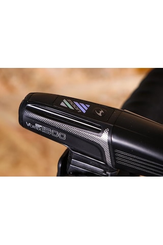 Moon Meteor Vortex Pro 1300lm Usb Şarjlı Bisiklet Ön Far Aydınlatma Siyah