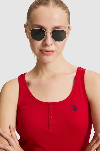 U.S. Polo Assn. U.s. Polo Assn. Kadın Kırmızı Tişört Basic 50321790-vr171 Basıc Kırmızı