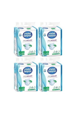 Mavi Beyaz Ped Külot Hasta Bezi Orta Boy M 120 Adet