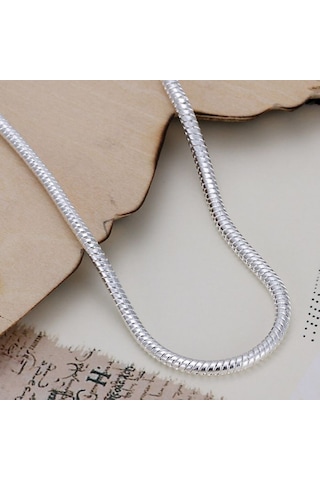 925 Gümüş Kaplama, Örgü Gümüş Bileklik , Ahşap Kutu İçerisinde