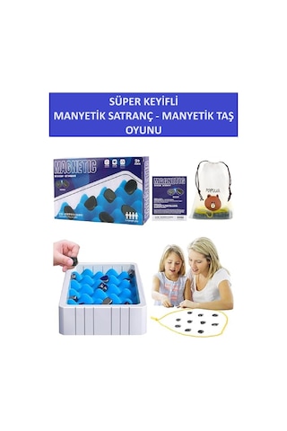 Süper Keyifli Manyetik Oyuncaklar Satranç - Manyetik Oyuncaklar Taş Oyunu - Harika Vakit Geçirmek İçin