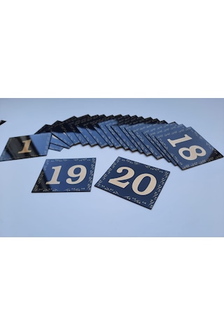 Kapı Numarası 5.5x6.5 Kendinden Yapışkanlı No:1 Den 20’E