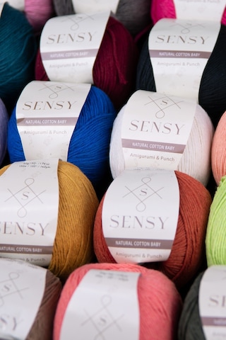 Premium Amigurumi Ipi Punch Panç Baby Soft Cotton 50 Gr Örgü Ip Bebe Mavisi