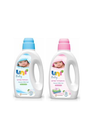 Uni Baby Hipoalerjenik Çamaşır Deterjanı + Çamaşır Yumuşatıcı 1500 ML