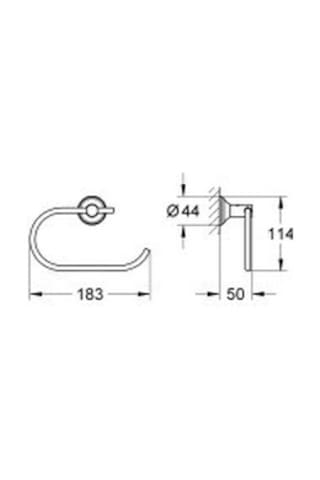 Grohe Essentials Authentic Tuvalet Kağıtlığı - 40657001 Fırçalı Altın