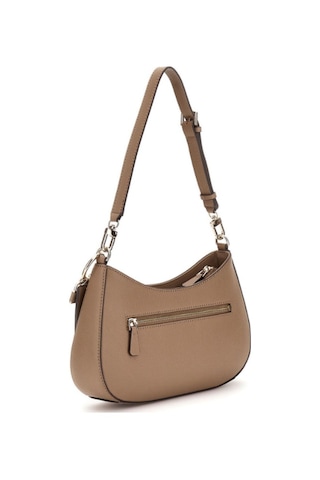 Guess Noelle Iı Top Zıp Sh-kadın Omuz Çantası -zg967218 Kahverengi
