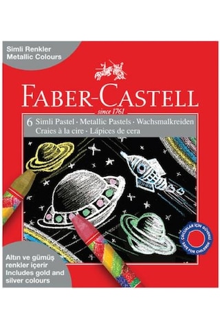 Faber-castell Simli/Metalik Pastel Boya 6 Renk