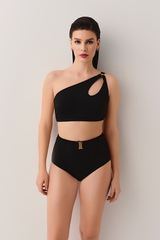 Suwen Yüksek Bel Kemerli Bikini Alt Sbn26550012 Siyah