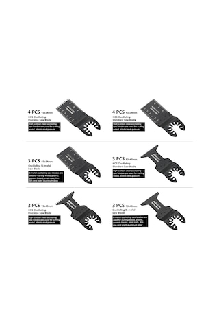 Maiyame 20'li Çok Amaçlı Darbeli Testere Uç Seti - Ahşap, Plastik, Gips Tahta Kesim - Elektrikli Alet Aksesuarı Hcs Ve Bimetal