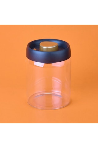 Arow Frasco Vakumlu Saklama Kavanozu - Şeffaf / Siyah - 900 Ml Şeffaf / Siyah