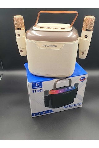 Bs-601 Bluetooth Wıreless Speaker & Karaoke Mıcrophones 13w - Beyaz