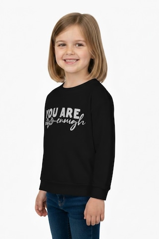 Kız Çocuk Baskılı Sweatshirt Bgl-st05266 Siyah