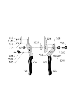Felco 3121 CM Sağ - Sol El By-Pass Budama Makası
