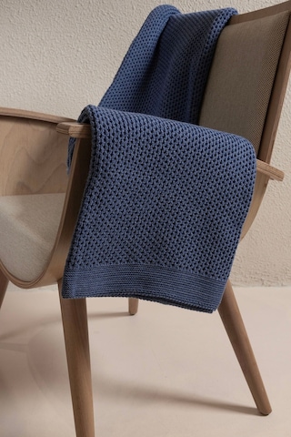 Miel İndigo Kenarı Ponponlu Tek Kişilik Battaniye 160x220 37116 Indigo