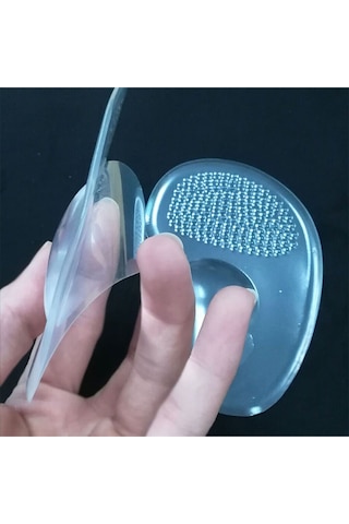 Şeffaf Kaymaz Yarım Silikon Jel Ön Ayaklar Ayakkabı Pedleri Ayak Bakımı Aracı Ayak Pedleri