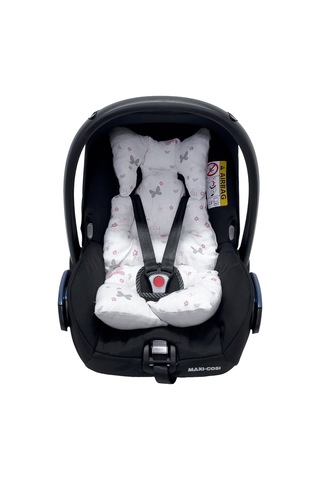 Ezh Collection 8011 Müslin Puset ve Oto Koltuğu Minderi Pembe-Gri