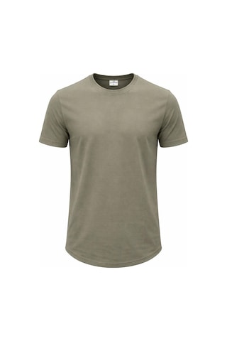 Plus Scorpion Erkek Slim Fit Basic Tişört Esnek, Terletmeyen Pike Dokulu Kumaş Yeşil