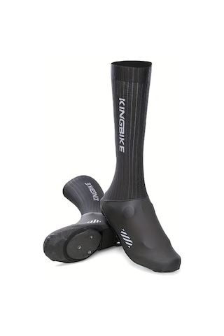 Willowhaven Black, 42-43 Cm Kıngbıke Su Geçirmez Bisiklet Ayakkabı Kılıfı Reflektif Gece Güvenlik Tasarımı Altın