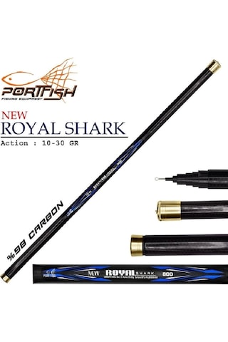 Karbon Göl Kamışı Portfish Royal Shark 8 Metre 10-30gr 1