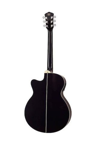 Washburn Ea12b Mini Jumbo Elektro Akustik Gitar - Siyah Profesyonel - Festival Serisi Dar Kasa Mini Jumbo , Ihlamur Gövde, Dahili Preamp Ve Akort Cihazı Ölçüler: 648 Mm Skala Uzunluğu