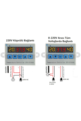 Yate10 St3008 220v 10a Termostat/ Timer Kontrolörü