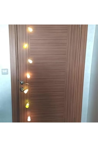 Ananas Renkli Led Işık Zinciri 10lu Parti, Oda, Kapı Ve Yılbaşı Ağacı Dekoratif Aydınlatma