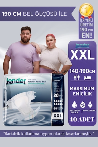 Bel Bantlı Hasta Bezi 2xl 20'li 2 Paket 2XL