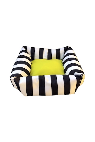 Brt Pet Lüks Kare Çizgili Kedi Yatağı 50 x 50 x 20 CM