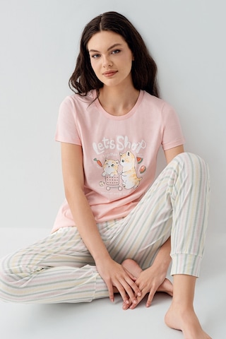Arnetta Kadın Pembe Pijama Takım Ar3571-s-v1 Pembe