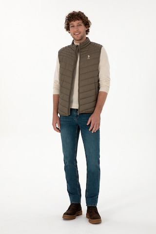 U.s. Polo Assn. Erkek Vizon Yelek Dokuma 50312012-vr052 Vizon