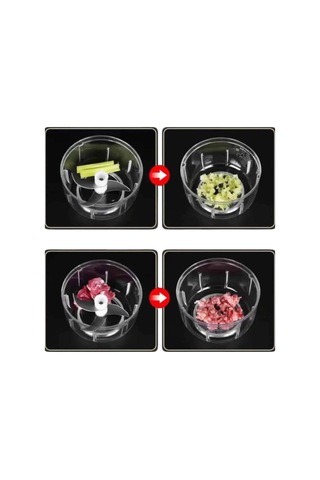 Şarjlı Mini El Rondosu Doğrayıcı Taşınabilir 250 Ml Çelik Bıçaklı Rekli