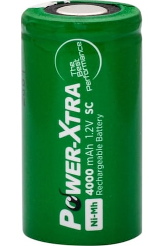 Power-Xtra 4000 mAh 1.2 V SC Ni-MH PVC Şarj Edilebilir Pil