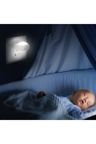 Qingmipy Otomatik Aydınlatmalı Mini Led Gece Lambası - Bebek Odası, Koridor İçin Diğer