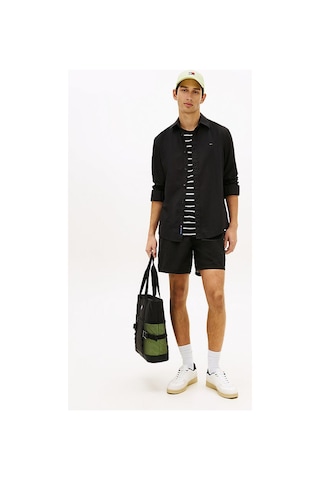 Tommy Hilfiger Erkek Tjm Regular Fit Poplin Gömlek-16312 Siyah