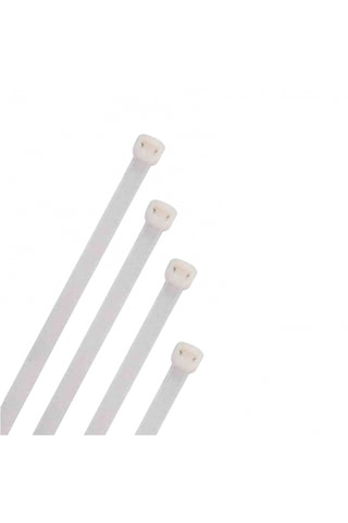370x3,60mm Kablo Bağı Cırt Kelepçe Beyaz 300 Adet +100 Adet Hediye