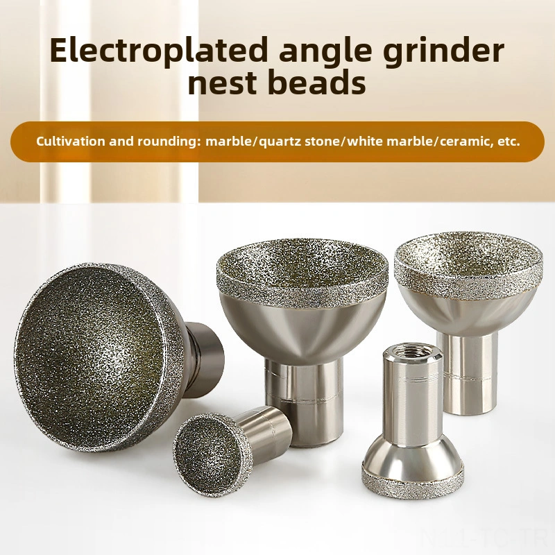 Skycity Kömürlü Taş, Bal Wax Ve Jade Taşları İçin Elektroplated Elmas Kaplı Yuvarlak Kesici Ucu - 30mm Köşe Freze Taş Heykelcilik Aleti