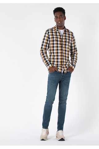 Colin's Colins Slim Fit Shirt Neck Erkek Sari Uzun Kol Gömlek Cl1057639 Q1.v1 Yls Safran